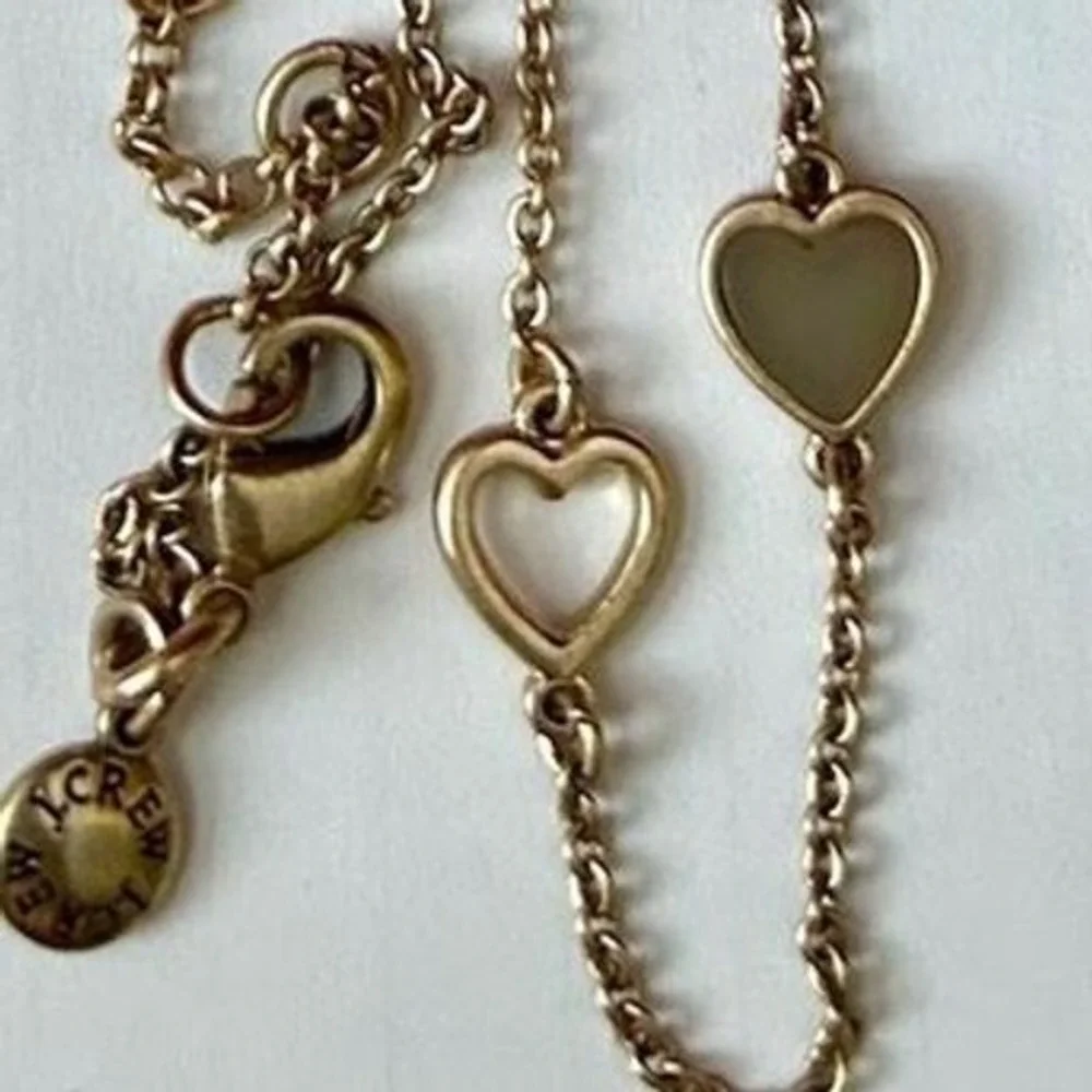 Gloria Vanderbilt Watch J.Crew Necklace Lot Womens OS Gold Black Heart Excellent